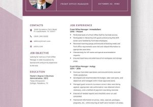 Free Sample Of Office Manager Resume Free Free Front Office Manager Resume Template – Word, Apple Pages …