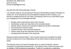Free Sample Resume Cover Letter Administrative assistant Executive Administrative assistant Cover Letter Examples – Qwikresume