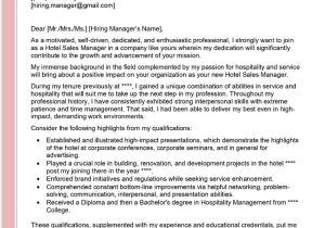 Free Sample Resume Cover Letter for Hotel Hotel Sales Manager Cover Letter Examples – Qwikresume