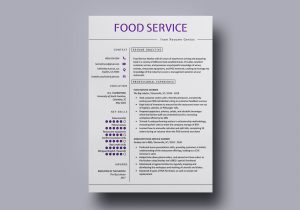 Free Sample Resume Food Service Worker Free Food Service Resume Template for Your Next Job Opportunity