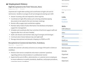 Free Sample Resume for A Receptionist Receptionist Resume Example & Writing Guide 12 Samples Pdf 2020