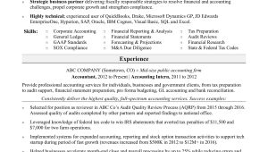 Free Sample Resume for An Accountant Accountant Resume Monster.com