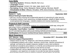 Free Sample Resume for associate Dereee In Cyber Security Cyber Security Resume Examples and Tips to Get You Hired