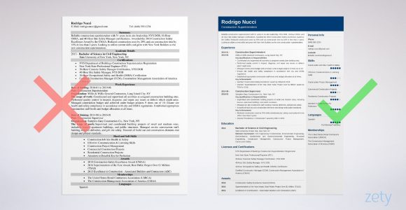 Free Sample Resume for Building Superintendent Construction Superintendent Resume Examples & Template