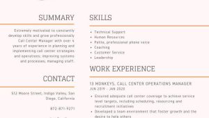 Free Sample Resume for Call Center Manager Call Center Manager Resume Samples and Tips [pdflancarrezekiqdoc] Resumes …