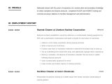 Free Sample Resume for Cleaning Service Cleaner Resume & Writing Guide  12 Templates Pdf 2022