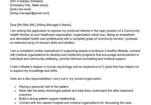 Free Sample Resume for Community Health Worker Community Health Worker Cover Letter Examples – Qwikresume