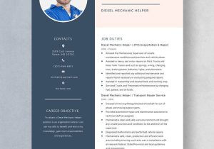 Free Sample Resume for Diesel Mechanic Free Free Diesel Mechanic Helper Resume Template – Word, Apple …