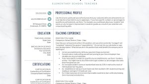 Free Sample Resume for Elementary Teachers Elementary Teacher Resume Template for Word & Pages Preschool …