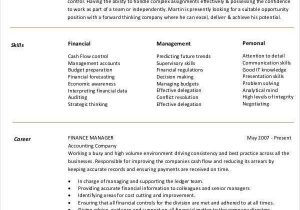 Free Sample Resume for Finance Manager 10 Finance Resume Templates Pdf Doc