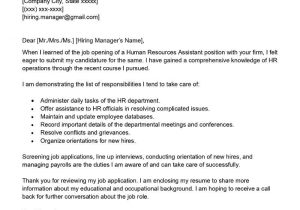 Free Sample Resume for Human Resources assistant Human Resources assistant Cover Letter Examples – Qwikresume