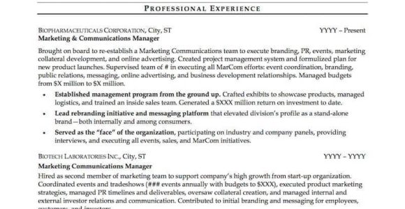 Free Sample Resume for Management Position Mid Career Resume Sample Professional Resume Examples topresume