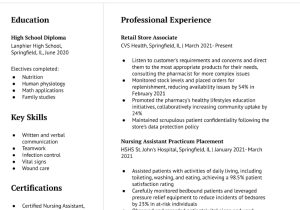 Free Sample Resume for Nursing assistant Nursing assistant Resume Examples In 2022 – Resumebuilder.com