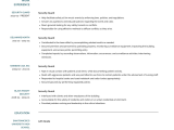 Free Sample Resume for Security Guard Security Guard Resume Samples and Templates