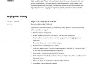 Free Sample Resume for Teachers Pdf English School Teacher Resume Template Teacher Resume Template …