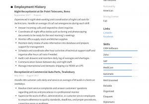 Front Desk Receptionist Resume Sample with No Experience Receptionist Resume Example & Writing Guide 12 Samples Pdf 2020 Front Desk Receptionist Resume Sample with No Experience Receptionist Resume Example & Writing Guide 12 Samples Pdf 2020