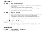 Front End Web Developer Resume Sample Front End Developer Resume Examples & Guide for 2021
