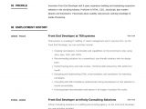 Front End Web Developer Resume Template 17 Front-end Developer Resume Examples & Guide Pdf