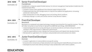 Front End Web Developer Resume Template Front End Developer Resume Examples & Guide for 2021
