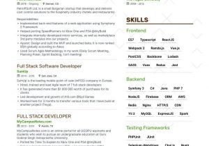 Full Stack Web Developer Resume Sample Full Stack Developer Resume Example & Expert Tips Full Stack …