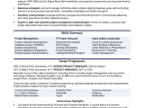Functional Resume Sample for Project Manager It Project Manager Resume Monster.com