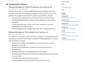 Functional Resume Sample for software Developer Guide: software Developer Resume  19 Examples Word & Pdf 2020