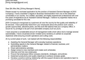General Manager Resume Cover Letter Samples assistant General Manager Cover Letter Examples – Qwikresume
