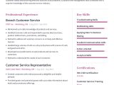 Generic Customer Service Representative Resume Sample Customer Service Representative Resume with Content Sample Craftmycv