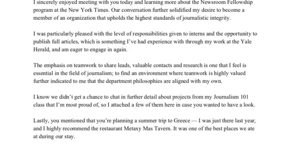 Generic Thank You for Your Resume Sample Here’s An Example Of the Perfect Thank You Letter, Says Yale Experts