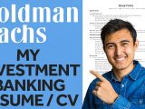 Goldman Sachs sophomore Internship Sample Resume My Goldman Sachs Resume for Investment Banking