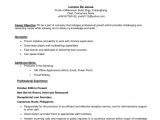Good Sample Of Resume with Objectives Objectives Resume Sample – Berel