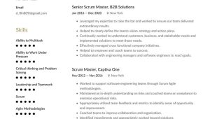 Good Scrum Master Sample Resumes with Metrics Scrum Master Resume Examples & Writing Tips 2022 (free Guide)