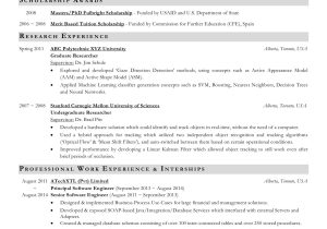 Grad School Application Science Resume Sample Please Critique My Cv for Graduate Admission Application …
