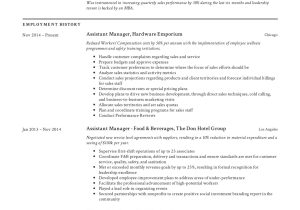 High End Retail assistant Manager Resume Sample assistant Manager Resume Template Job Description Template …