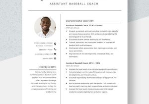 High School Baseball Coach Resume Sample assistant Baseball Coach Resume Template – Word, Apple Pages …