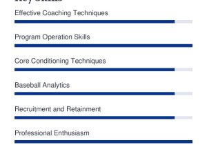 High School Baseball Coach Resume Sample Baseball Coach Resume Example with Content Sample Craftmycv