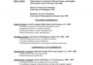 High School Chemistry Teacher Resume Samples Sample Resume for Teacher Job : 40 Teacher Resume Templates Pdf …