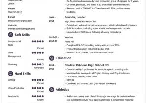 High School College Application Resume Template College Resume Template for High School Students (2021)