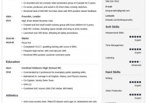 High School College Application Resume Template College Resume Template for High School Students (2021)