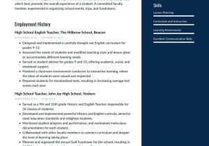 High School English Teacher Resume Samples High School Teacher Resume Examples & Writing Tips 2021 (free Guide)