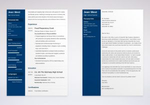 High School Resume Cover Letter Samples High School Cover Letter: Samples, Proper format, & Guide