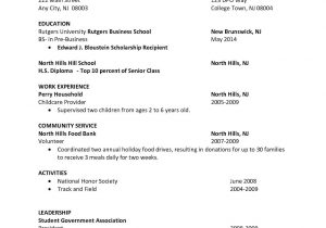 High School Resume Template for First Job First Job Sample Resume Sample Resumes First Job Resume, Job …