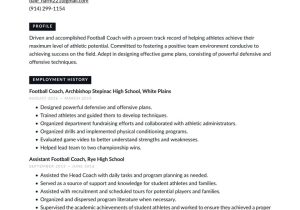 High School soccer Coach Resume Sample Football Coach Resume Examples & Writing Tips 2022 (free Guide)