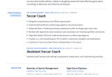 High School soccer Coach Resume Sample soccer Coach Resume Example with Content Sample Craftmycv