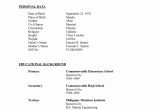 High School Student Resume Sample Philippines Resume format Undergraduate – Resume format Job Resume format …