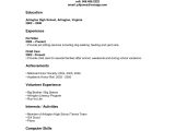 High School Student Resume with No Work Experience Sample High School Student Resume Examples No Work Experience Template …