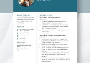 Hindi Teacher Resume Samples In Hindi Hindi Teacher Resume Template – Word, Apple Pages Template.net