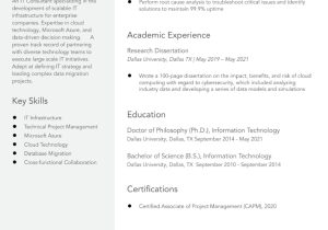 Hiv Clinic Financial Analyst Resume Samples Ph.d. Resume Examples for Industry and Non-academic Jobs In 2022 …