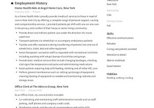 Home Health Care Administrator Resume Sample Home Health Aide Resume Guide 12 Examples Pdf