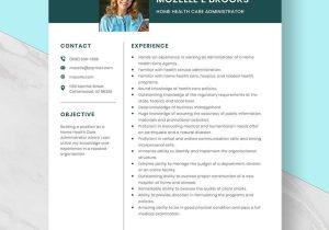 Home Health Care Administrator Resume Sample Home Health Care Administrator Resume Template – Word, Apple Pages …